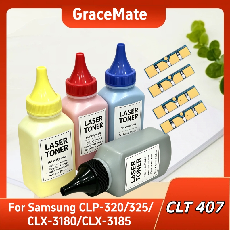 Laser Toner Powder - CLT-407 toner chip poeder voor Samsung