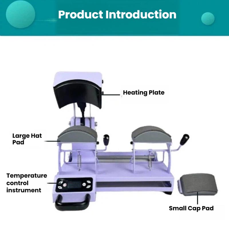 Heat Press Machine - Dubbele Station Cap Heat Press Machine