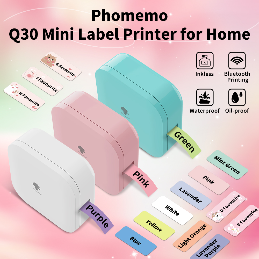 Commercial Printing Labels - Phomemo Q30 draadloze thermische labelprinter 6-15