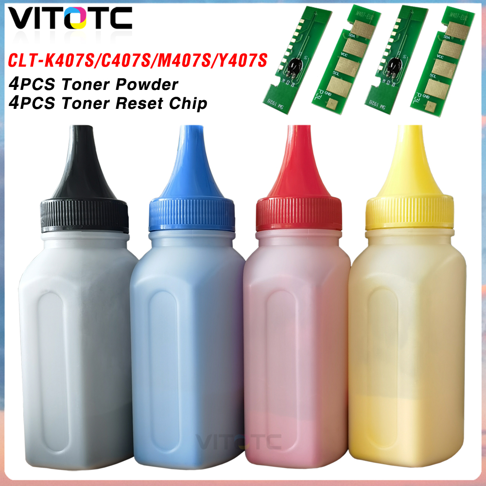Laser Toner Powder - CLT-K407S Tonerpoeder Chip Kit voor Samsung