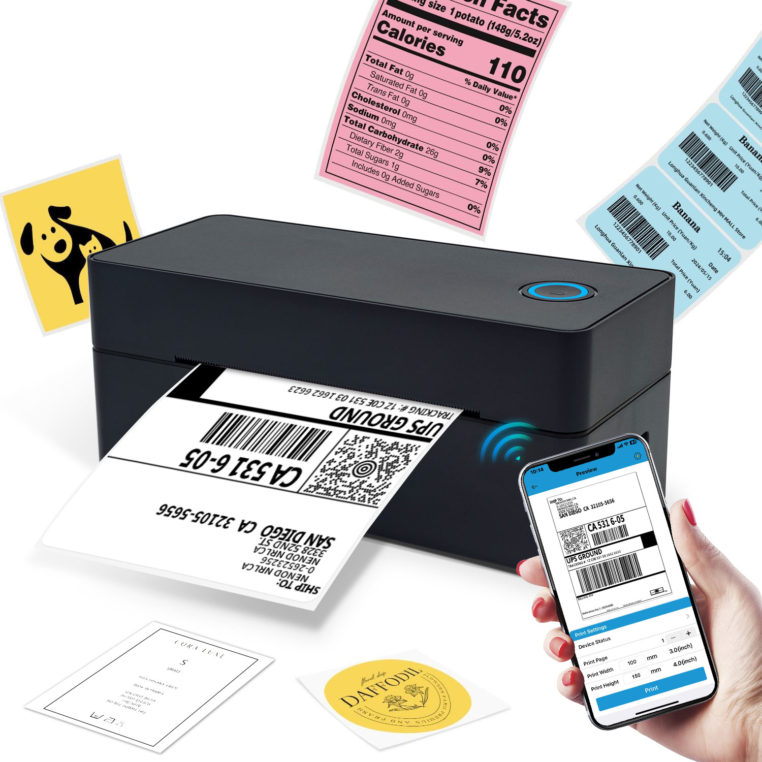 OEM 110mm 4*6 inch directe the - Commercial Label Printing Machine recensie en prijs